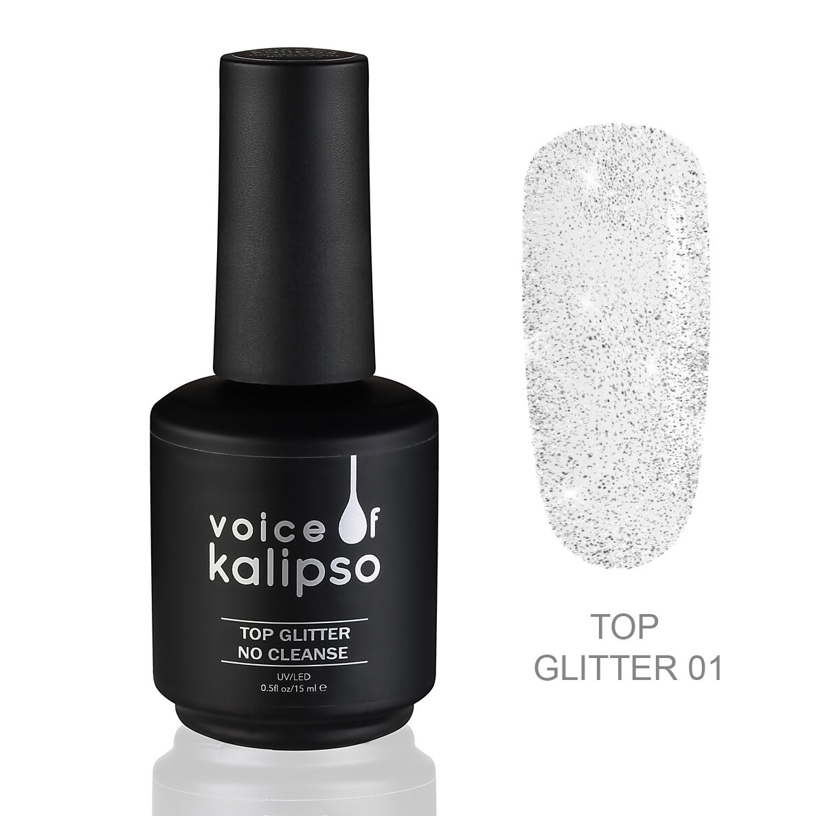TOP GLITTER BEZ LIPKOGO SLOYA TOP GLITTER 01, 15 ML