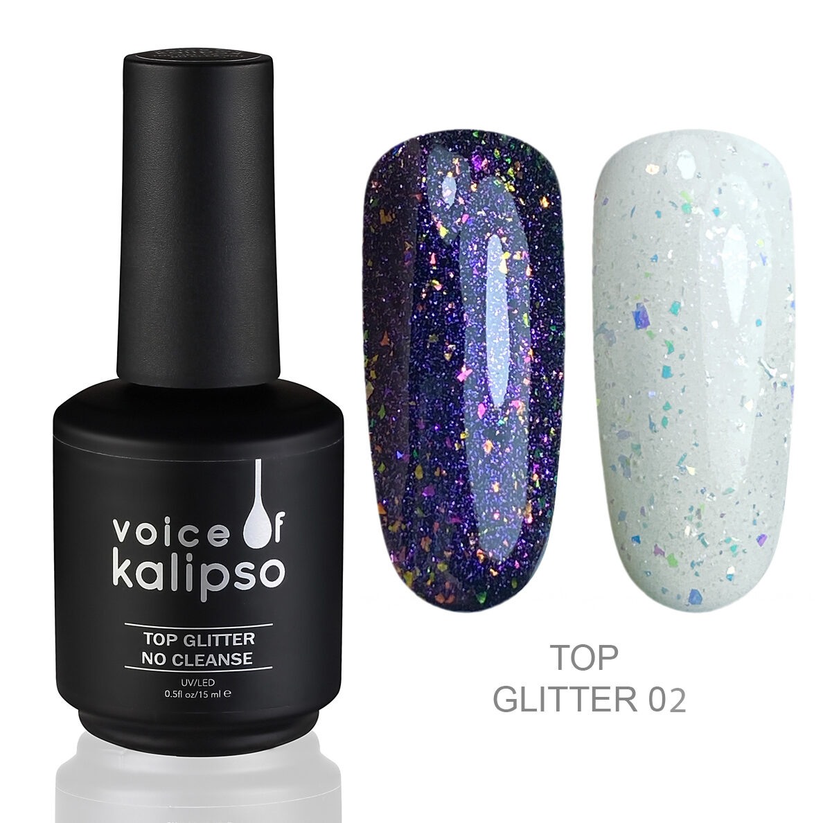 üst gLITTER BEZ LIPKOgO SLOYA üst gLITTER 02, 15 ml
