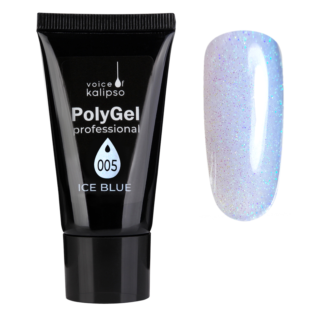 Polijelʹ prozrachnyy s shimmerom ICE mavi No.005, 30 ml