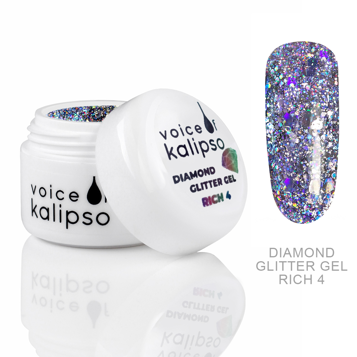 GLITTER-GELʹ DIAMOND GLITTER GEL RICH 4 VOICE OF KALIPSO