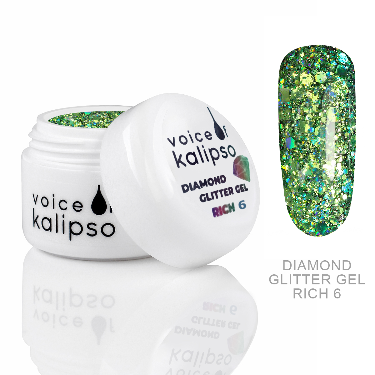 GLITTER-GELʹ DIAMOND GLITTER GEL RICH 6 VOICE OF KALIPSO