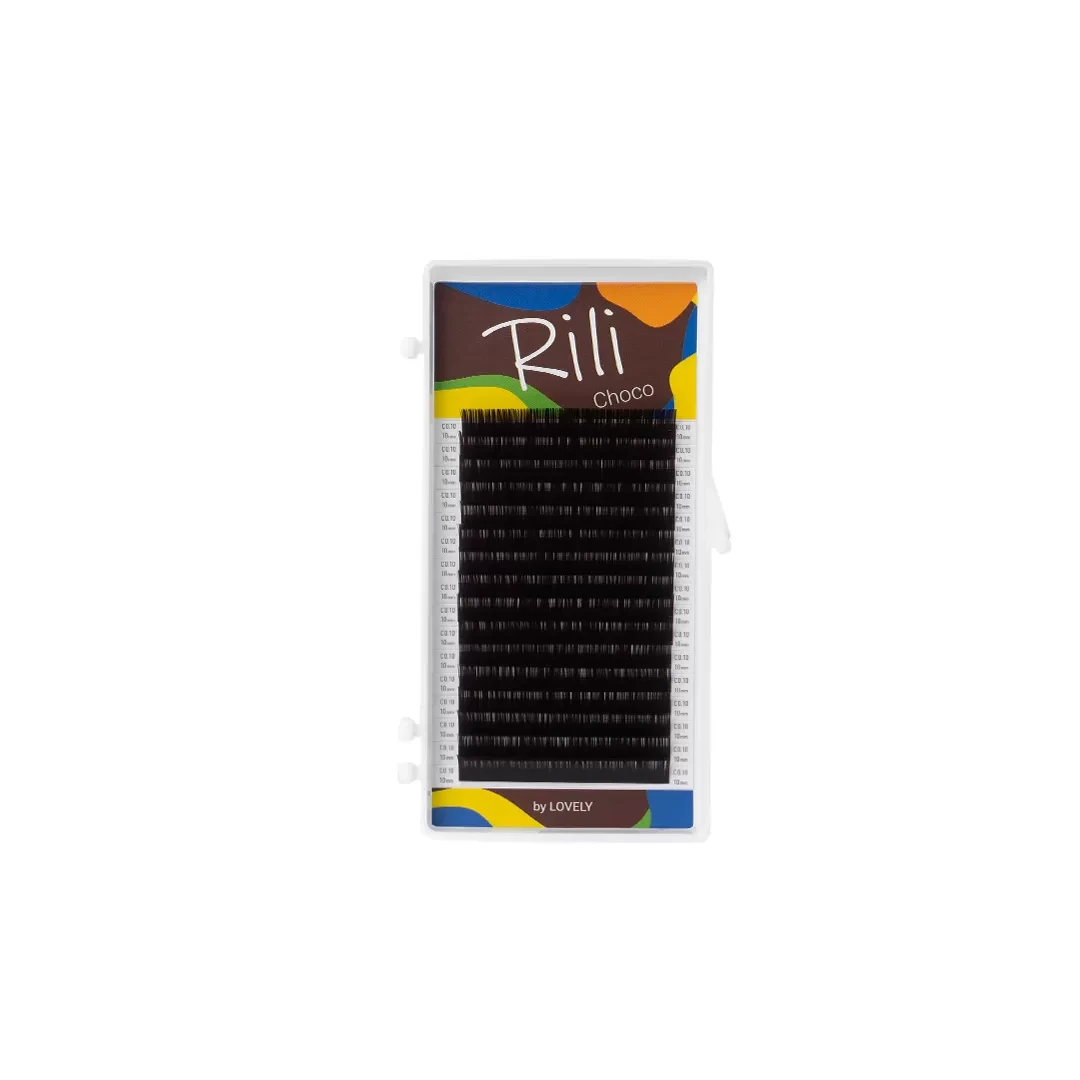 Dark brown lashes Rili Choco - 16 lines (Clearance)