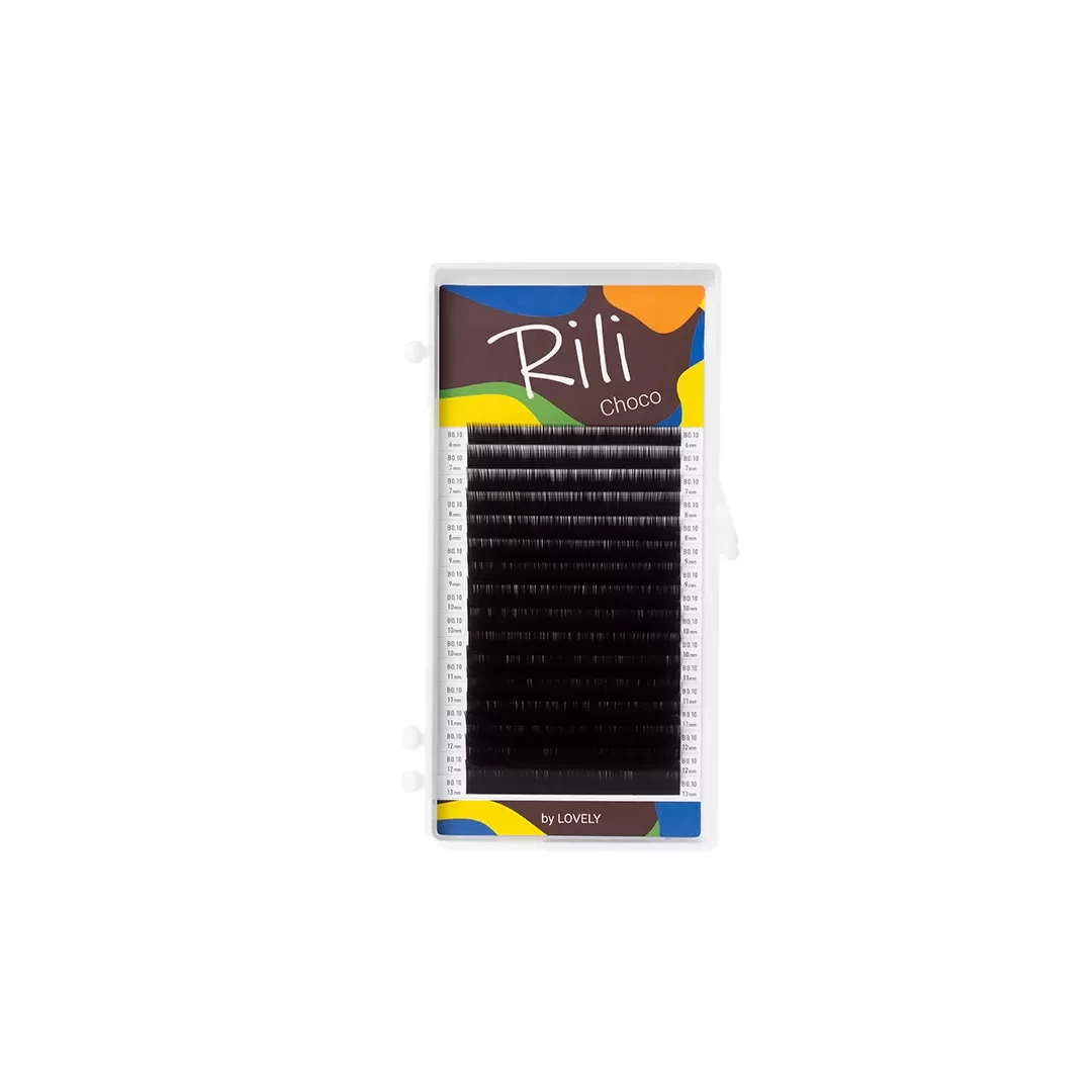 Dark brown lashes Rili Choco - 16 lines - MIX (Clearance)