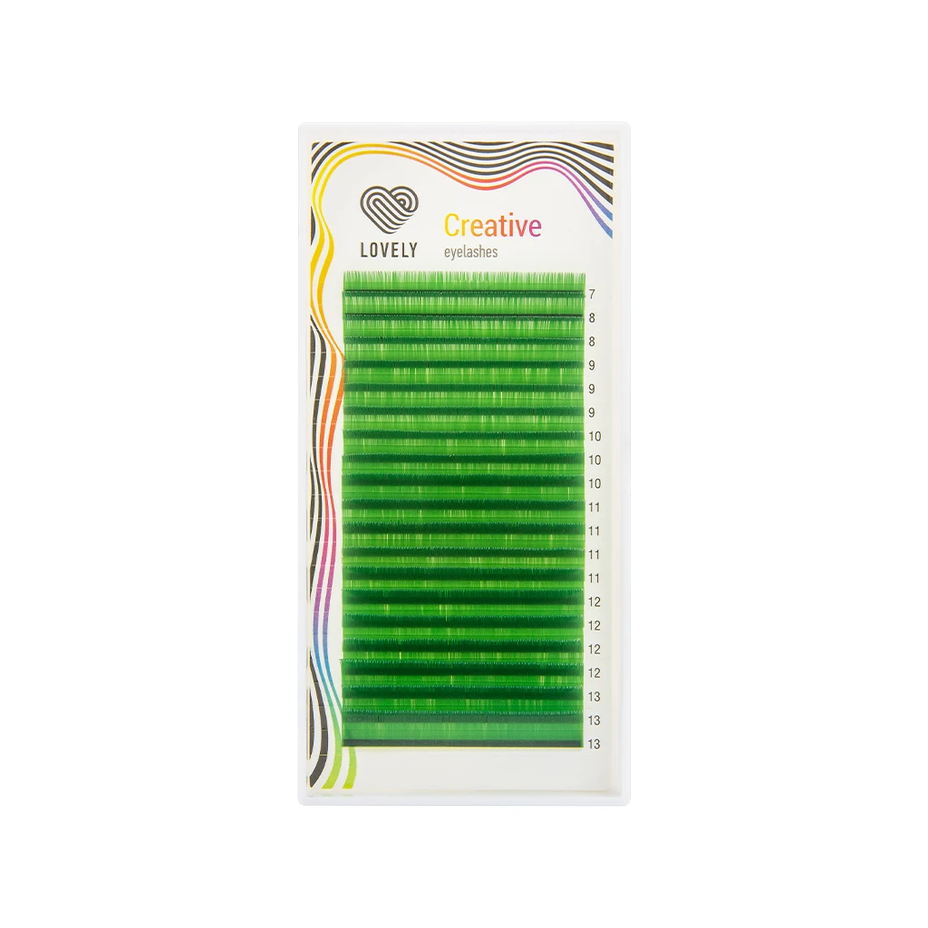 Kirpikler zelënyye (yeşil) Lovely - 20 satır - MIX