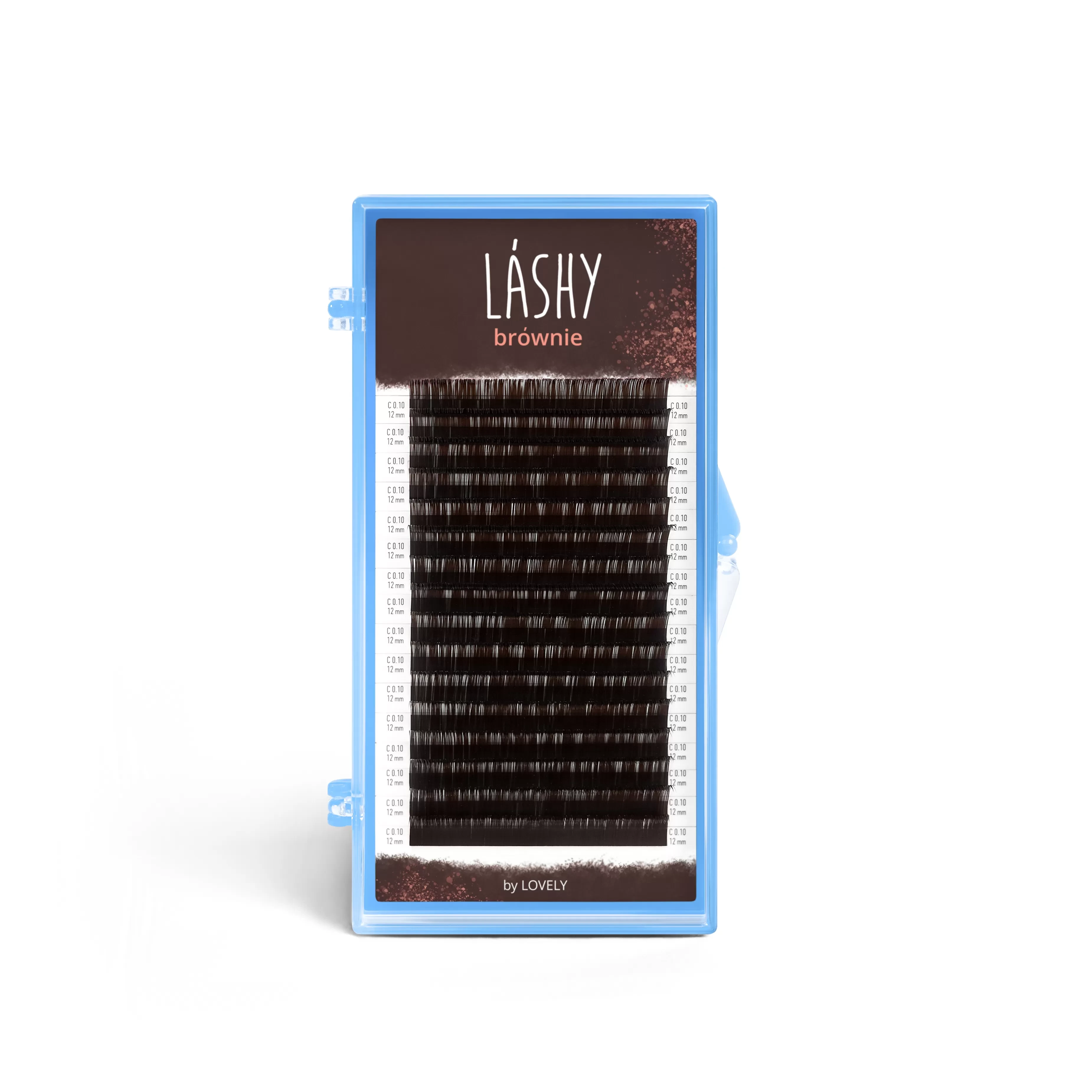Dark brown lashes LASHY Brownie - 16 lines (Clearance)