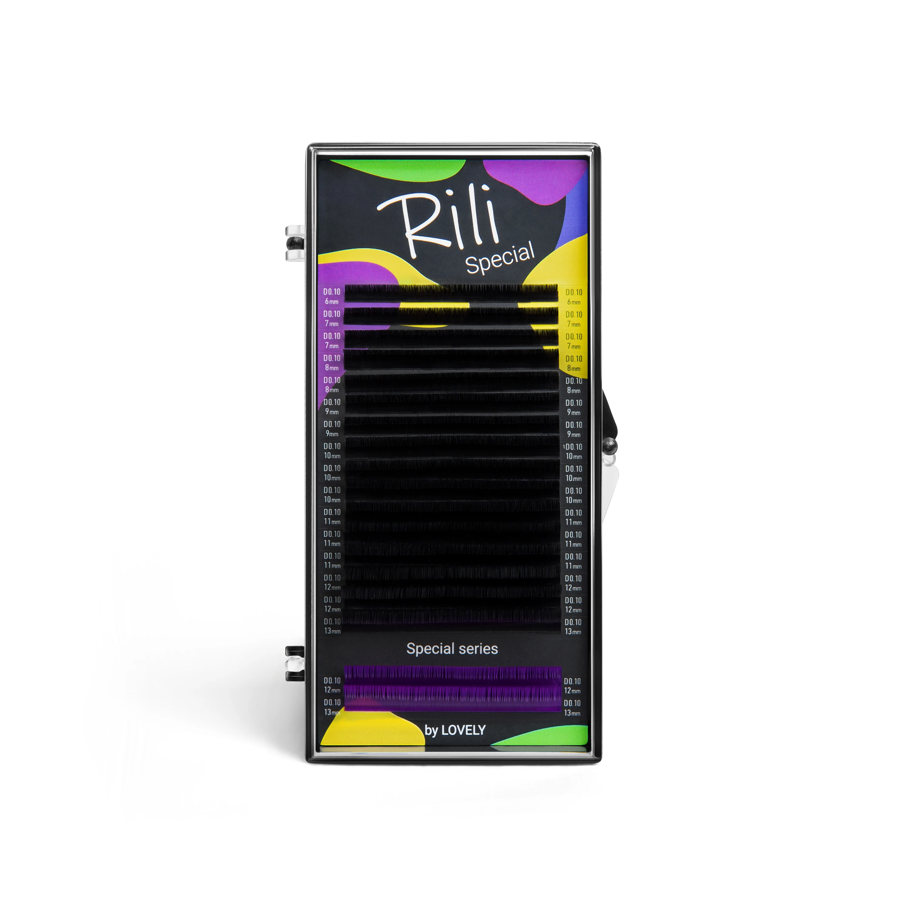 Black lashes Rili Special (purple) - 18 lines - MIX (Clearance)