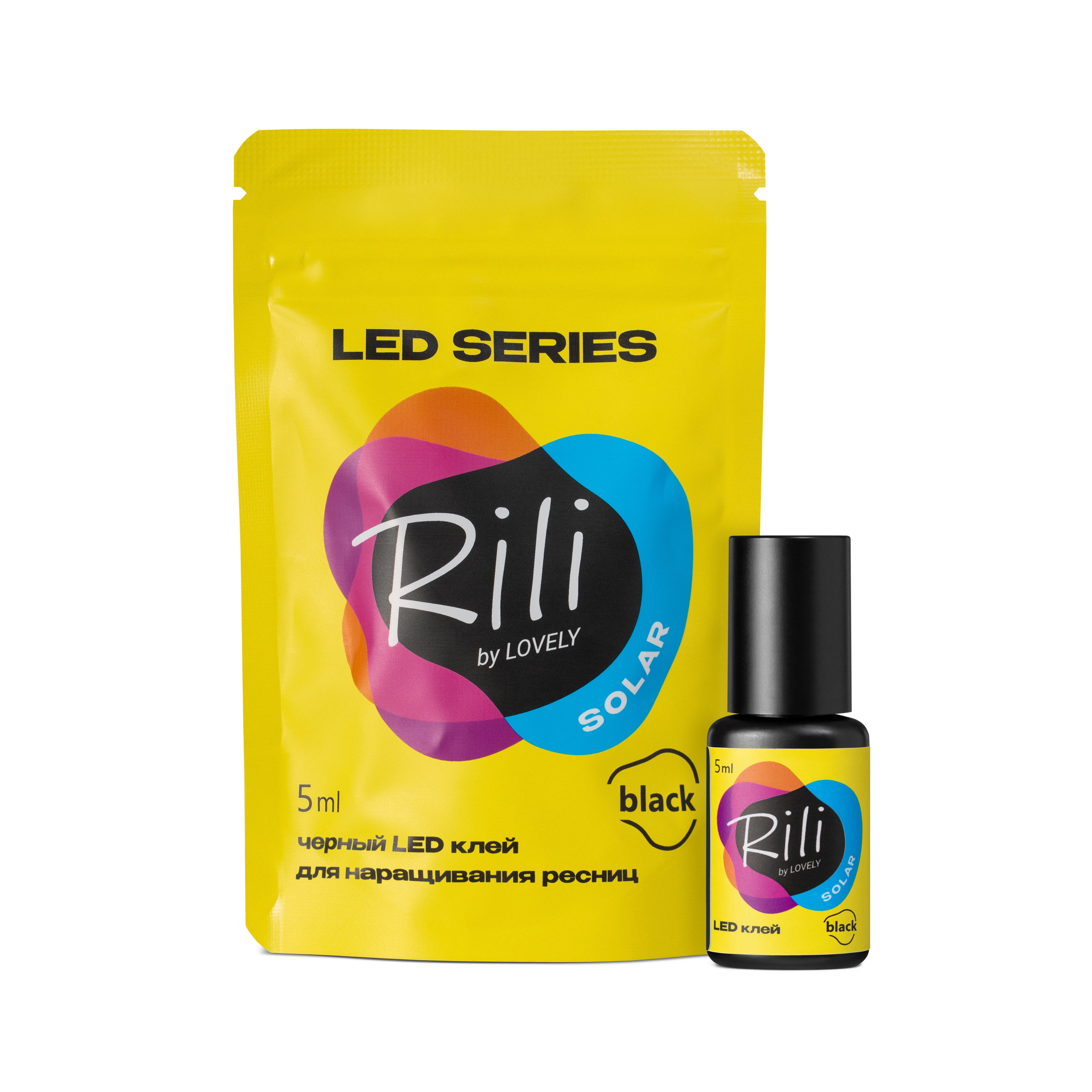 Black glue for LED extensions Rili Solar Black
