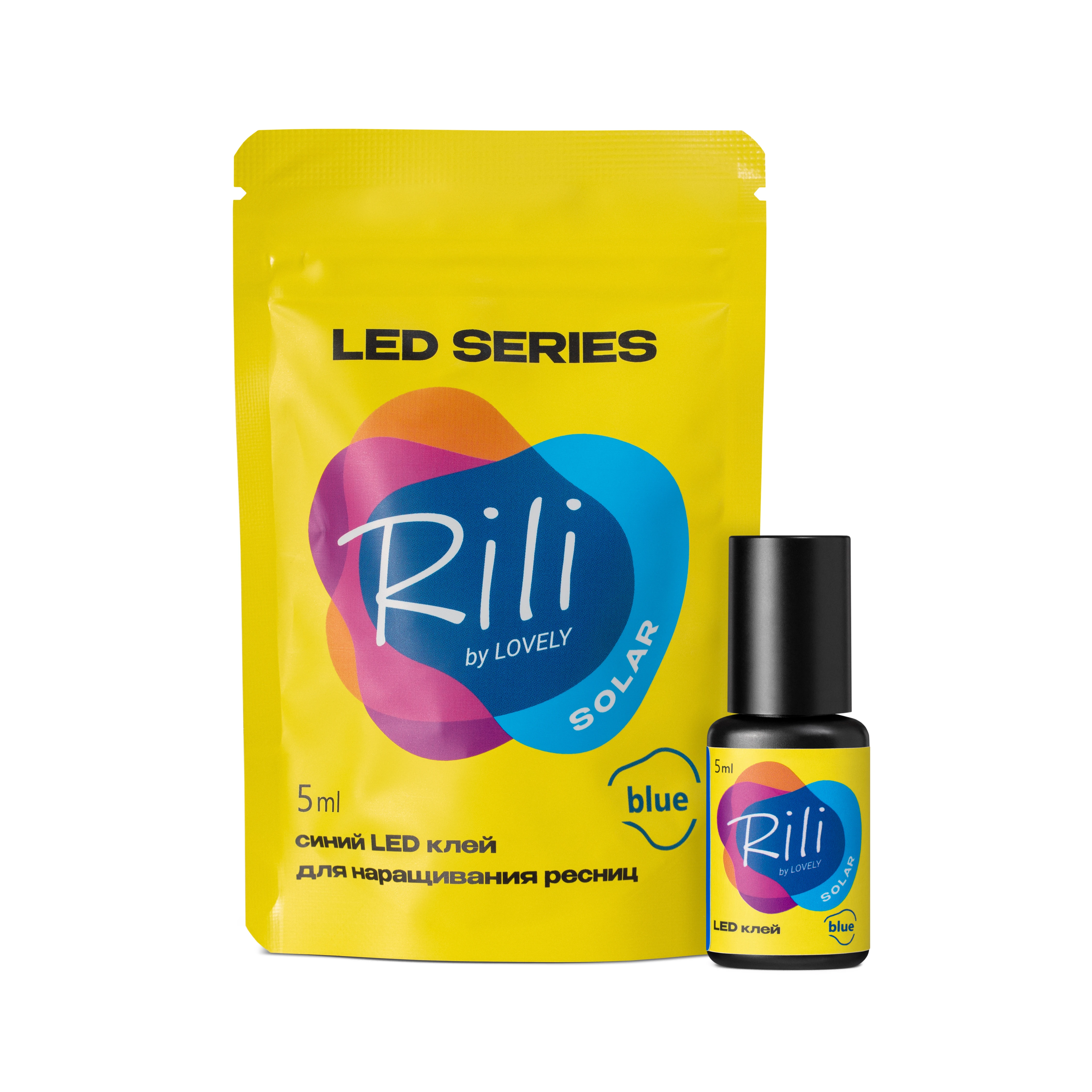 Blue glue for LED extensions Rili Solar Blue