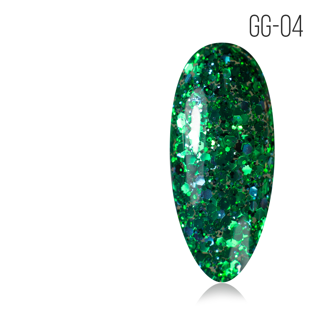 Gel Polish. GG-04. Glitter Gel No. 04