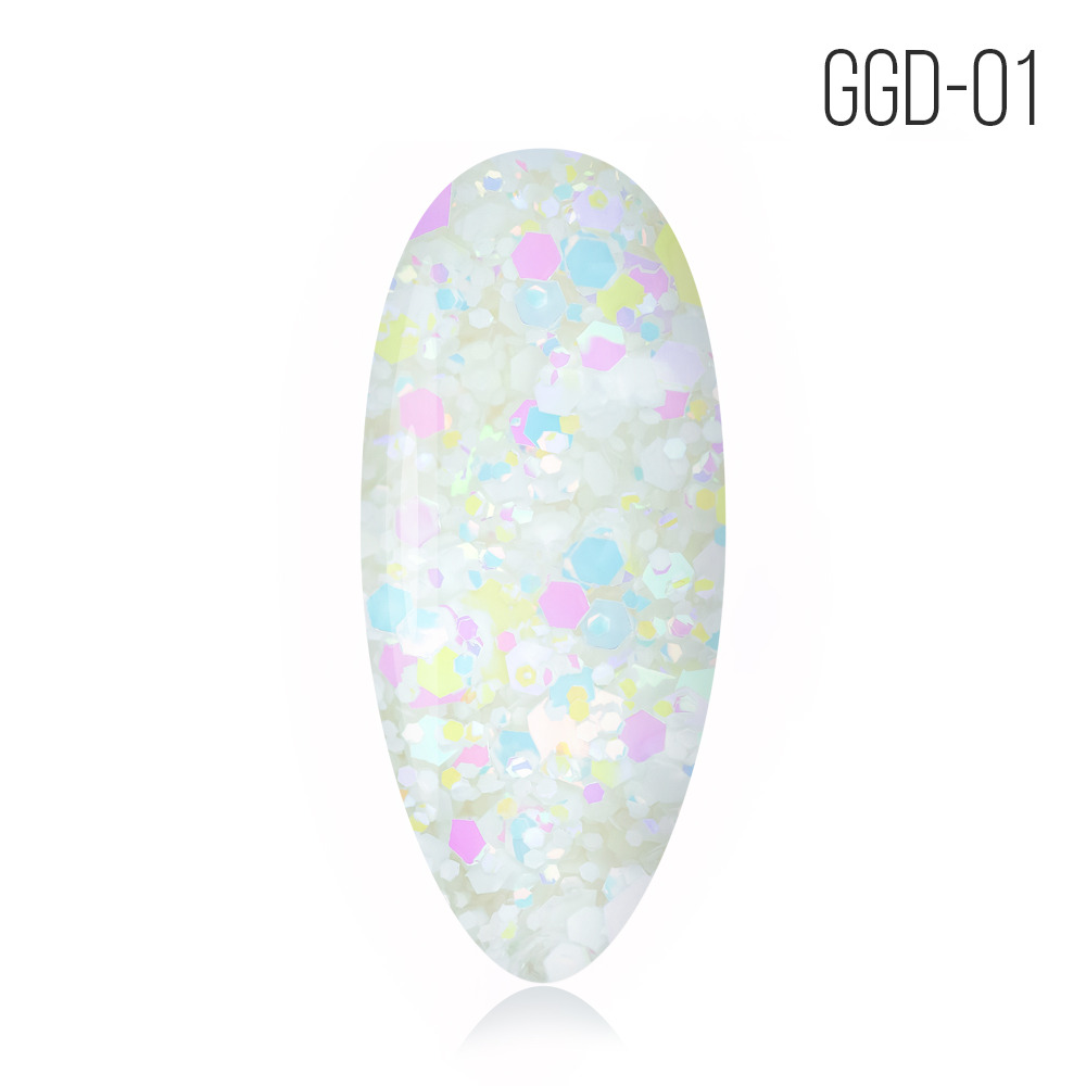 Gel Polish. GGD-01. Glitter Gel # 01