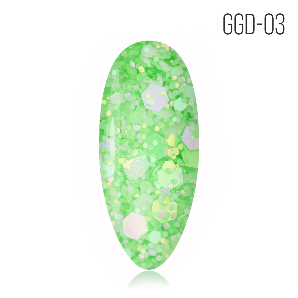 Gel Polish. GGD-03. Glitter Gel # 03