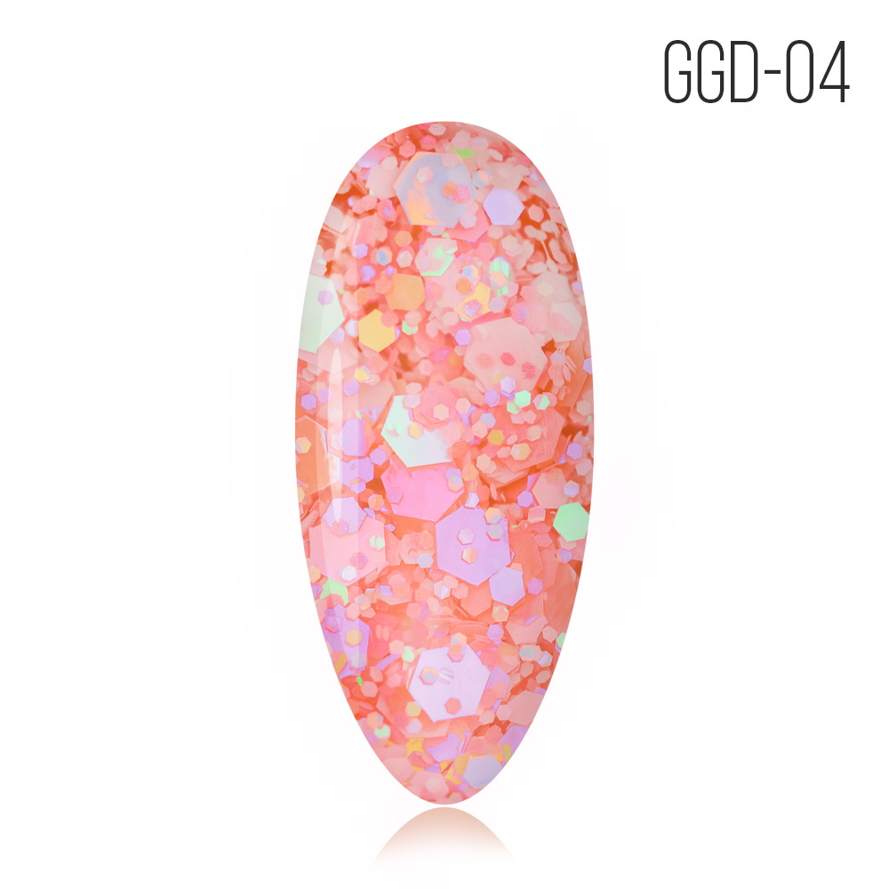 Gel Polish. GGD-04. Glitter Gel # 04